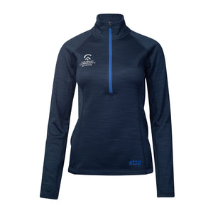 Stio Women's Gannett Peak Half Zip Fleece in Mountain Shadow