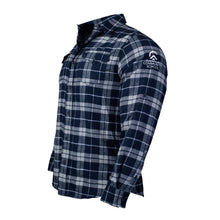 Load image into Gallery viewer, Burnside Mens Flannel Shirt with Embroidered SVCS Logo
