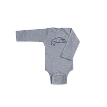 Load image into Gallery viewer, Rabbit Skins Long Sleeve Onesie in Gray or White

